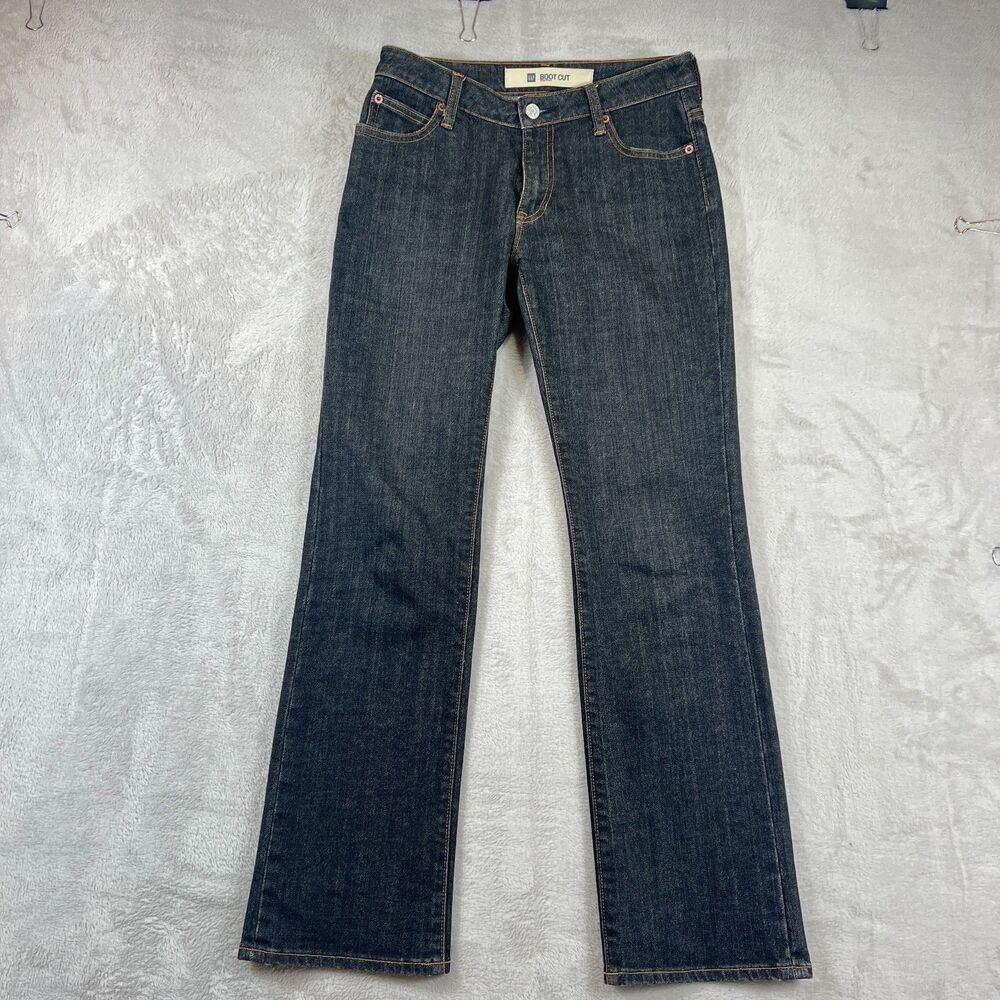 GAP Women's Boot Cut Stretch Jeans Dark Charcoal Wash 2